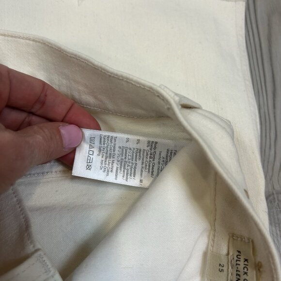 NWT Madewell Size 25 Kick Out Full-Length Jeans Vintage Canvas N0641 - Picture 6 of 16